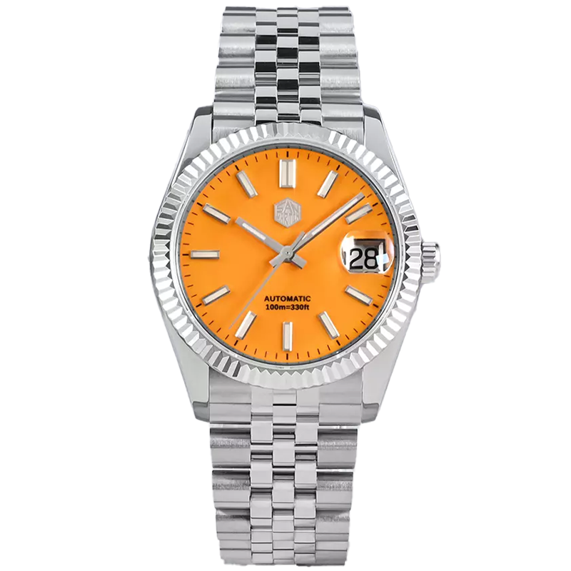 San Martin SN0058-G-X Enamel Yellow Erkek Kol Saati