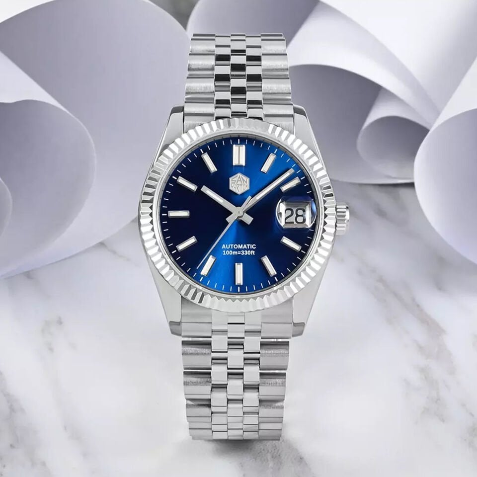 San Martin SN0058-G-X Sunray Blue Erkek Kol Saati