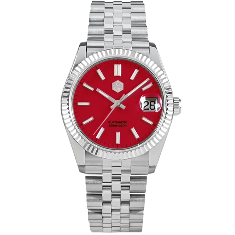 San Martin SN0058-G-X Enamel Red Erkek Kol Saati
