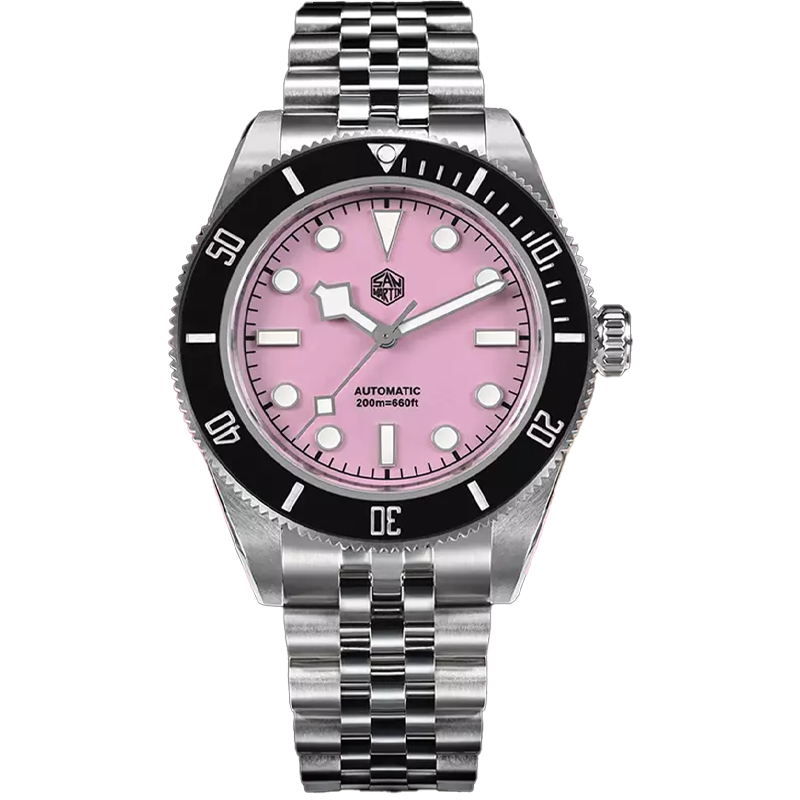 San Martin SN0128-4 Pink Otomatik Erkek Kol Saati