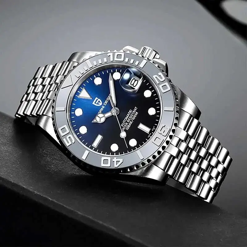 Pagani Design PD-1651 Grey Blue Otomatik Erkek Kol Saati