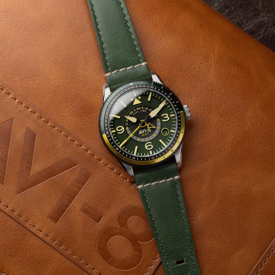 AVI-8 Flyboy Airmaster GMT AV-4128-03 Otomatik Erkek Kol Saati