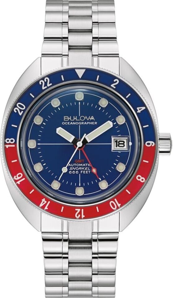 Bulova Oceanographer Devil Diver GMT 96B405 Erkek Kol Saati