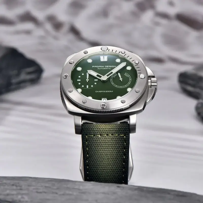 Pagani Design PD-1767 Green Otomatik Erkek Kol Saati