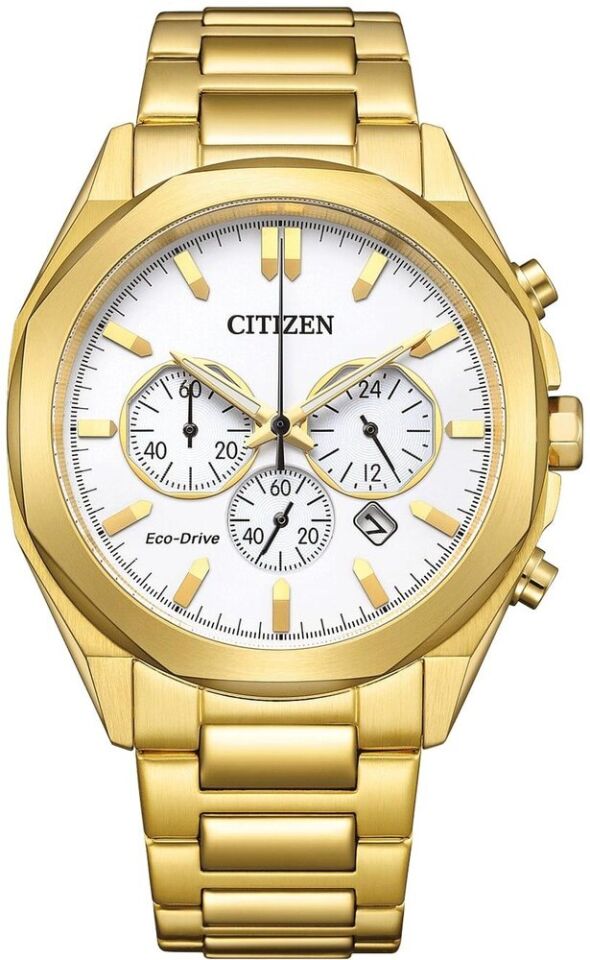 Citizen Eco-Drive CA4592-85A Çelik Kordon Altın Erkek Kol Saati