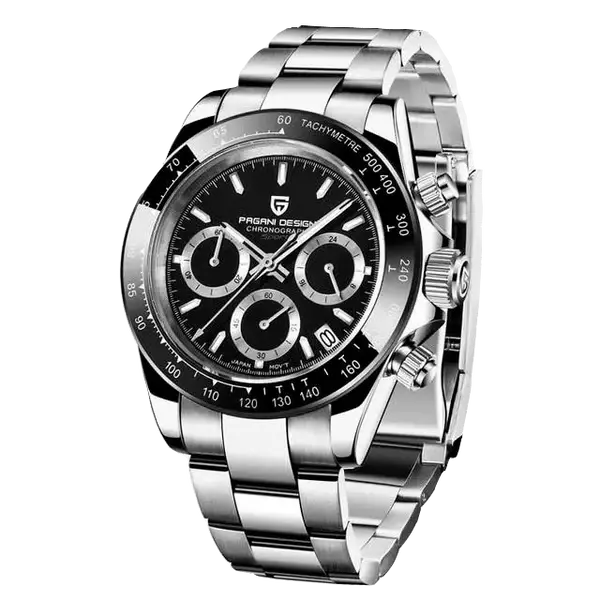 Pagani Design PD-1644 Black Chronograph Erkek Kol Saati