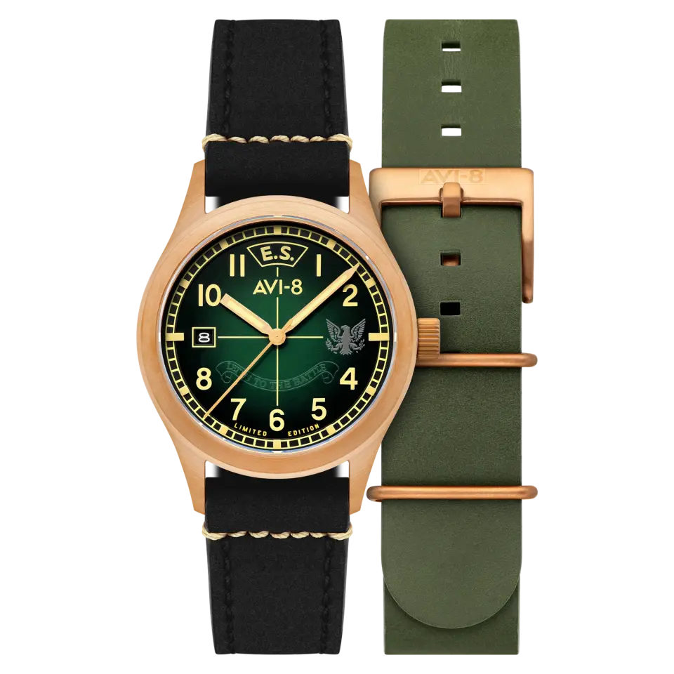 AVI-8 Flyboy Eagle Squadron Automatic Bronze 85th Limited Edition AV-4145-03 Otomatik Erkek Kol Saati