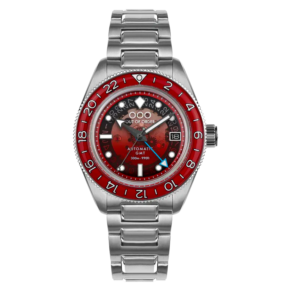 OUT OF ORDER OOO.001-25.BI.BAND.SS SPRITZ BITTER AUTOMATIC GMT - LIMITED EDITION Erkek Kol Saati