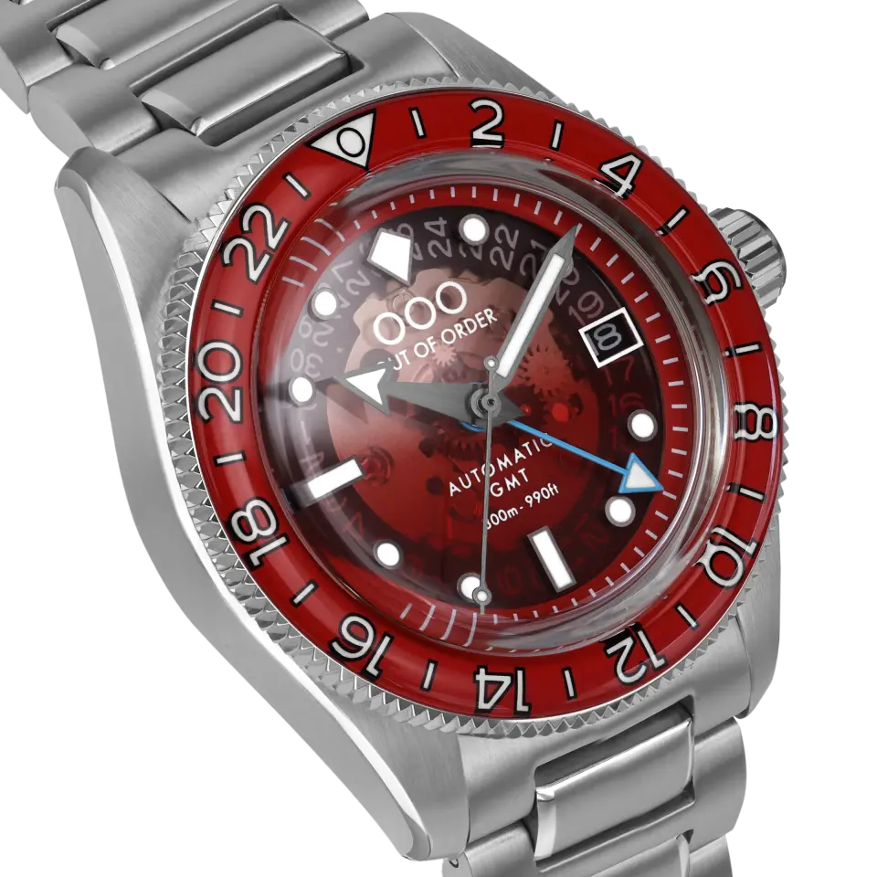 OUT OF ORDER OOO.001-25.BI.BAND.SS SPRITZ BITTER AUTOMATIC GMT - LIMITED EDITION Erkek Kol Saati