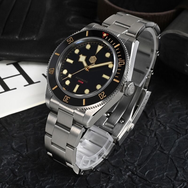 San Martin SN0008-GD (Seiko NH35 Mekanizmalı) Otomatik Erkek Kol Saati