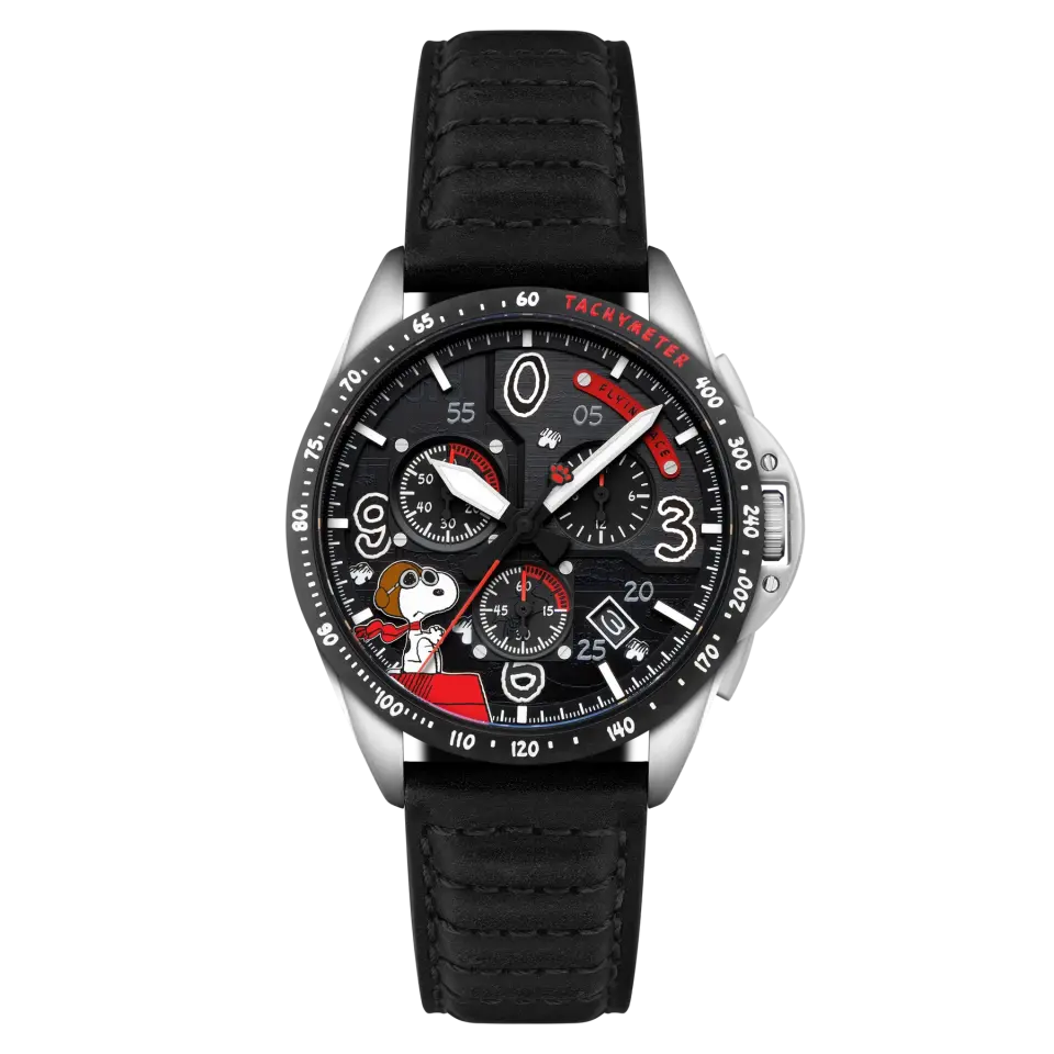 AVI-8 P-51 Mustang Blakeslee Chronograph Peanuts Snoopy Flying Ace Limited Edition AV-4140-01 Erkek Kol Saati