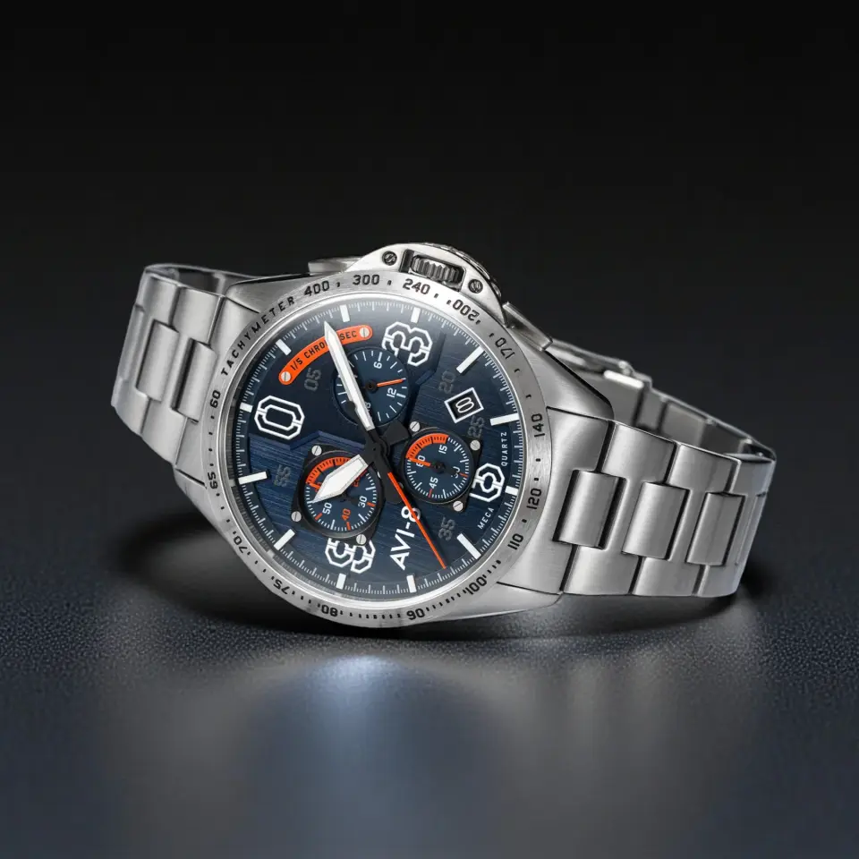 AVI-8 P-51 Mustang AV-4077-22 Blakeslee Chronograph Erkek Kol Saati