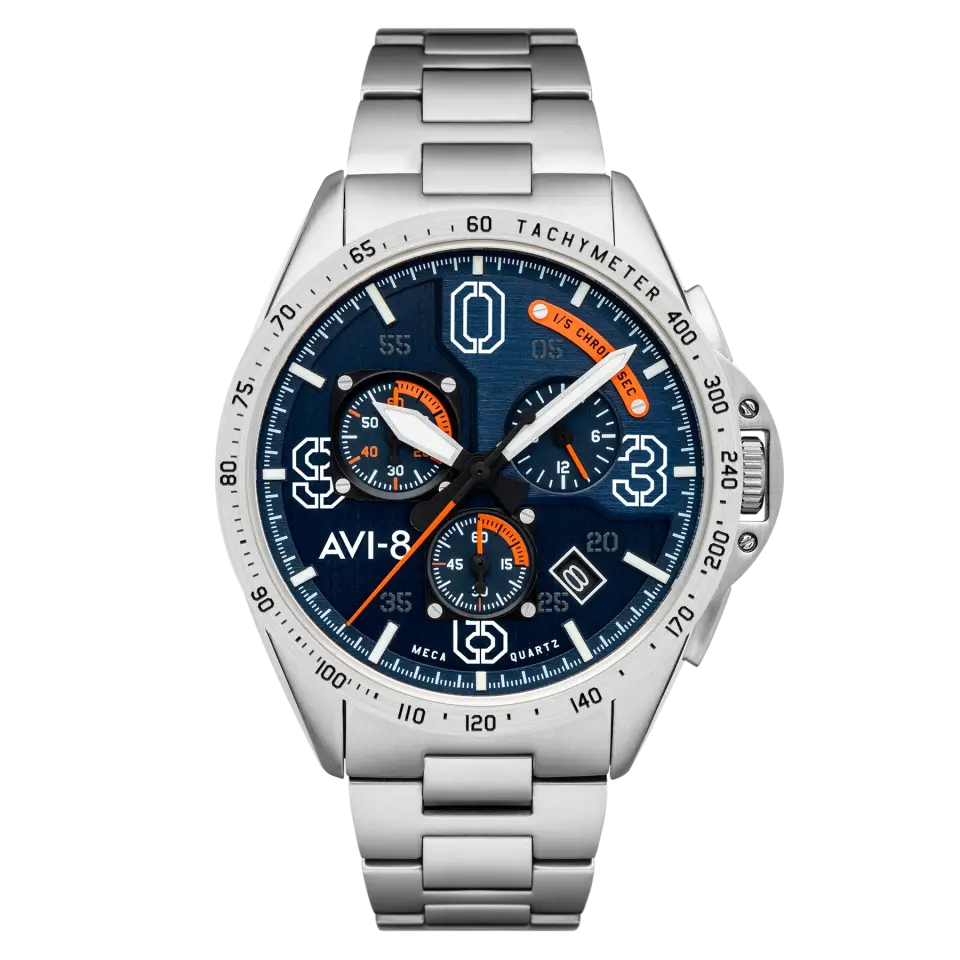 AVI-8 P-51 Mustang Blakeslee Chronograph AV-4077-22 Erkek Kol Saati