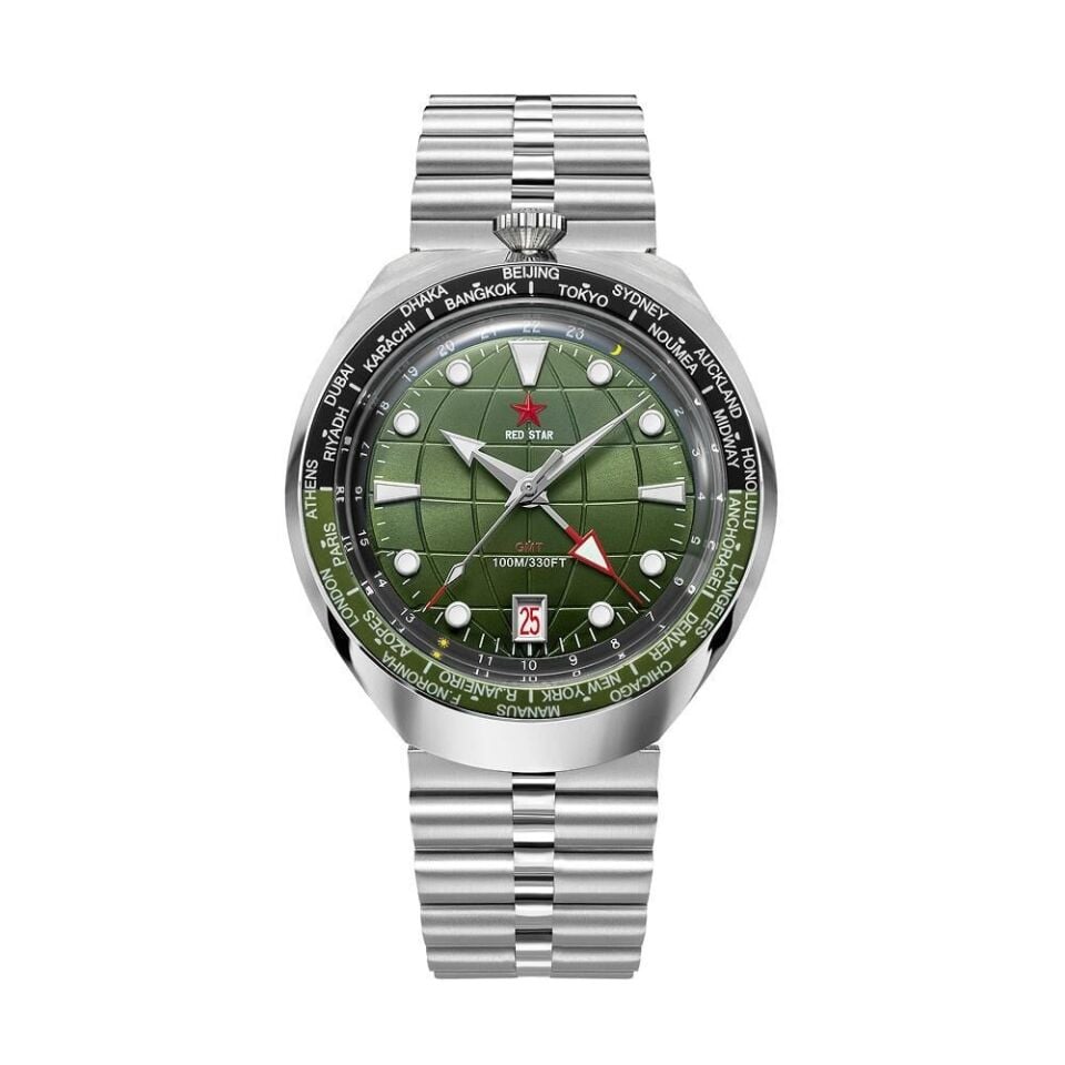 Red Star 8597G-H Otomatik (Seiko NH34 GMT Mekanizmalı) Erkek Kol Saati