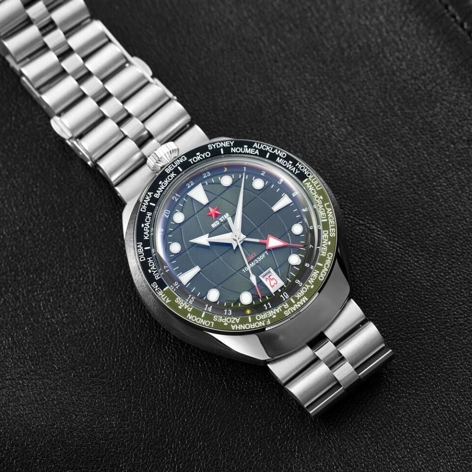 Red Star 8597G-H Otomatik (Seiko NH34 GMT Mekanizmalı) Erkek Kol Saati