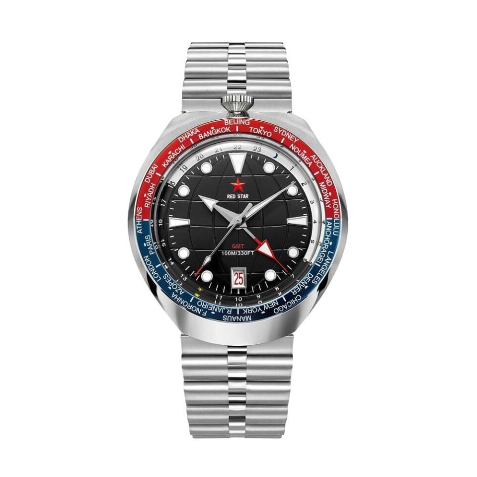 Red Star 8597G-I Otomatik (Seiko NH34 GMT Mekanizmalı) Erkek Kol Saati