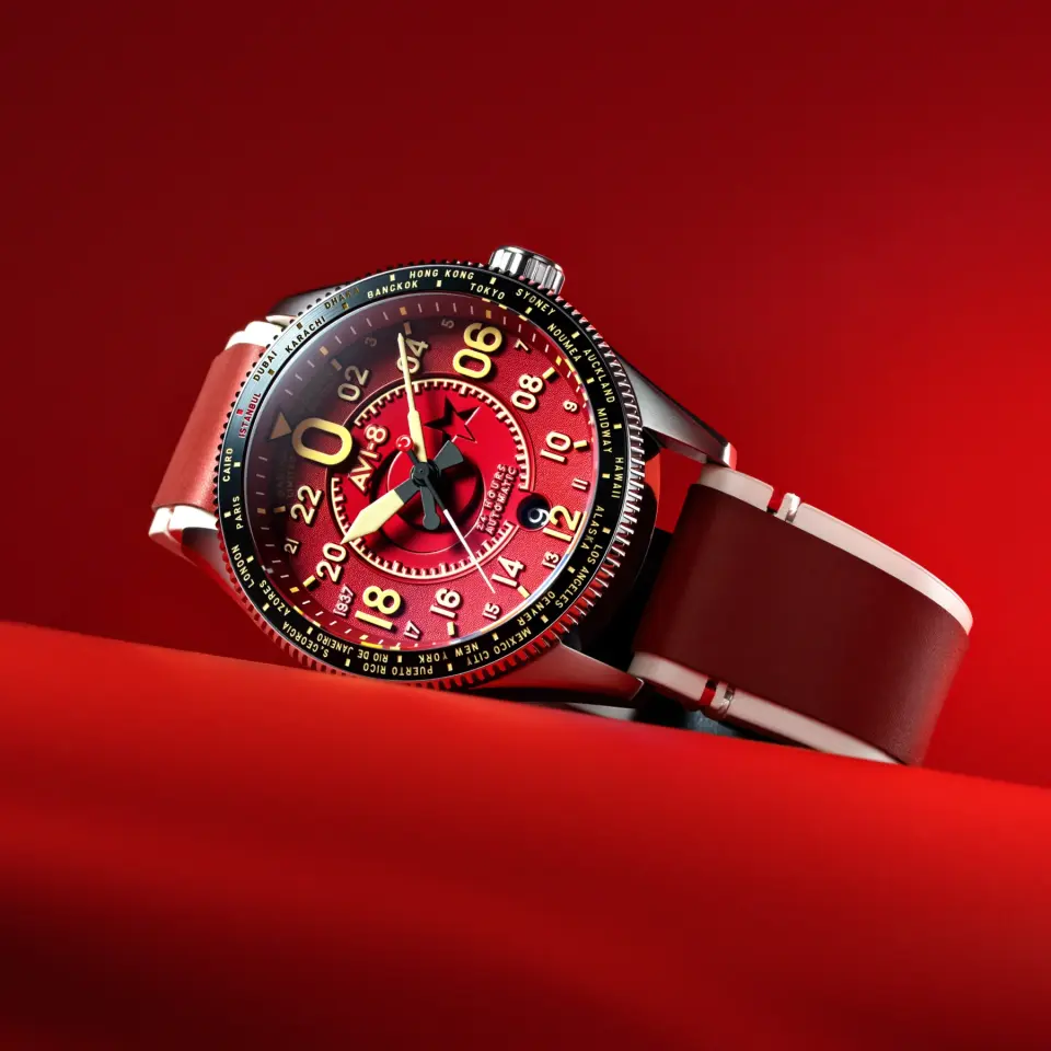 AVI-8 Spitfire AV-4144-02 Sabiha Gökçen Limited Edition Otomatik Erkek Kol Saati