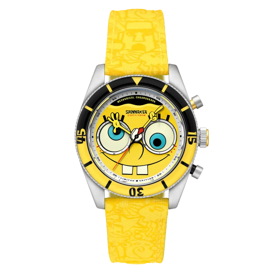 Spinnaker Fleuss Mechanical Chronograph SP-5153-01 SpongeBob SquarePants Eyedial Limited Edition Erkek Kol Saati