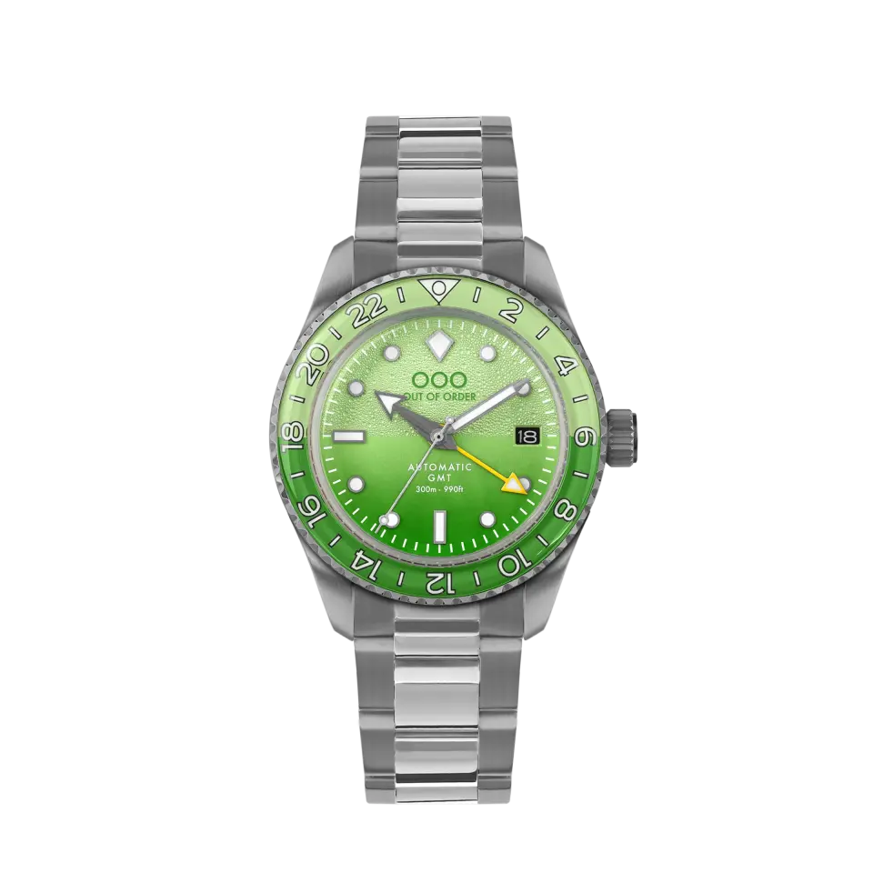 OUT OF ORDER OOO.001-25.LA.BAND.SS SHAKER MIDORI GMT Otomatik Erkek Kol Saati