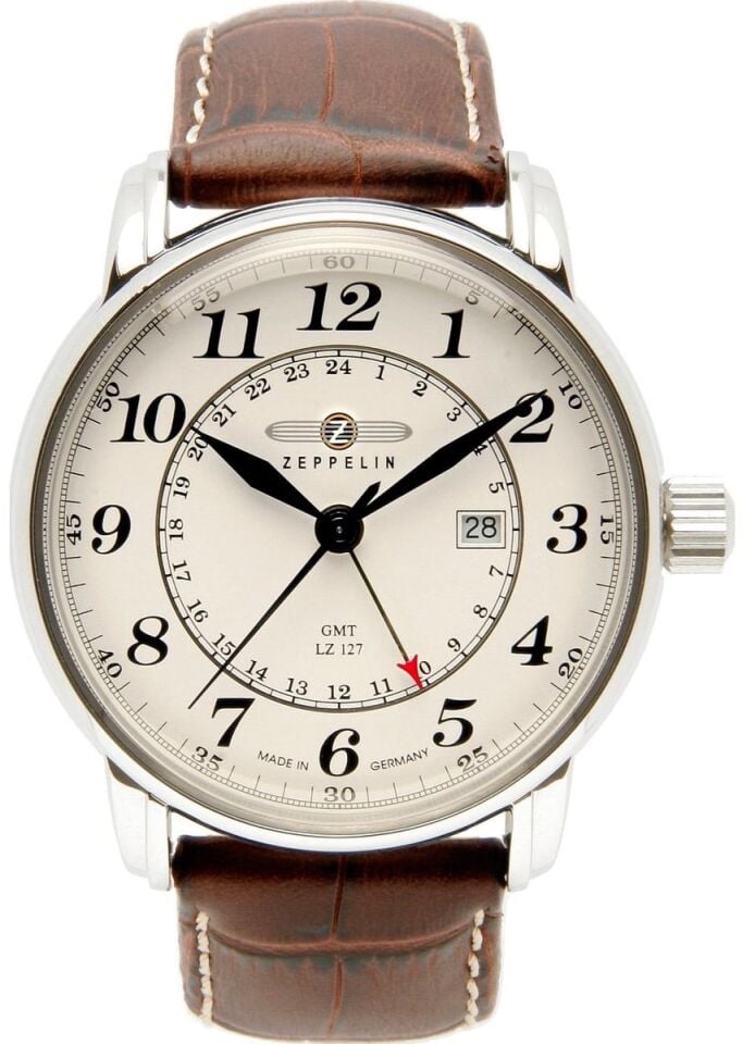 Zeppelin 7642-5 LZ127 Graf Gmt Erkek Kol Saati