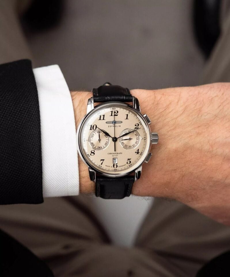 Zeppelin 7678-5 LZ127 Graf Zeppelin Chronograph Erkek Kol Saati