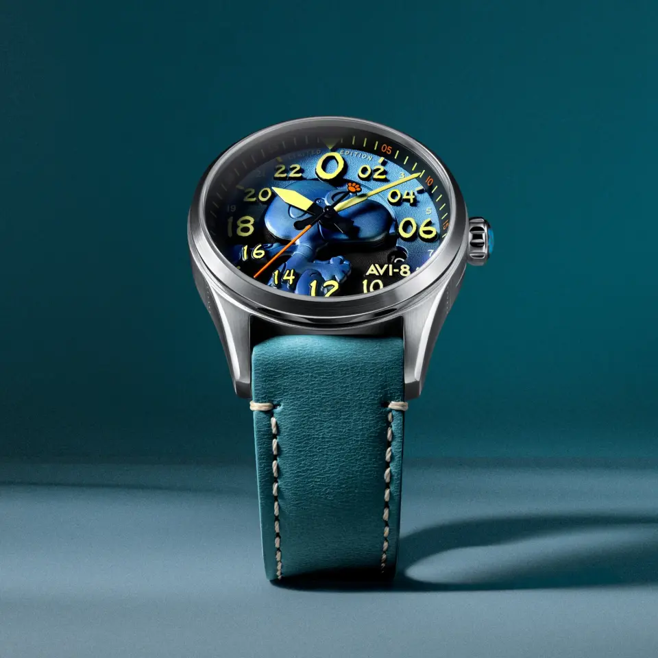 AVI-8 Spitfire AV-4150-03 Peanuts Snoopy Flying Ace 24 Hour Automatic Limited Edition Erkek Kol Saati