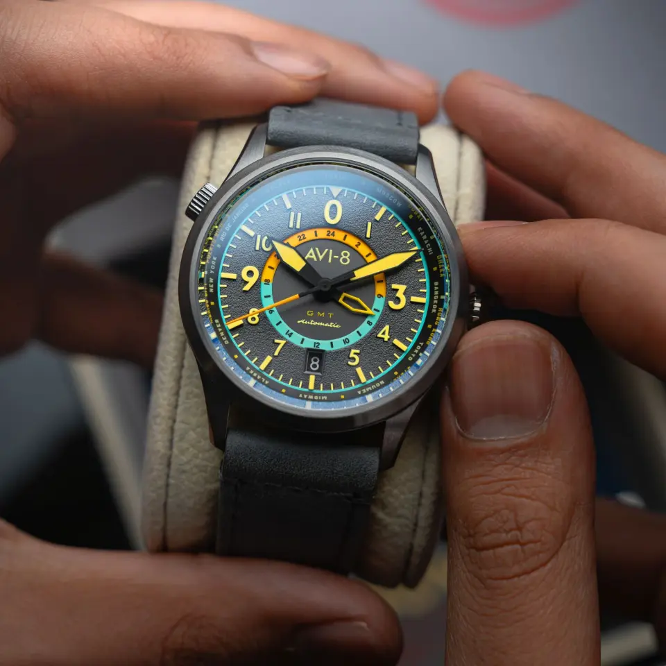 AVI-8 Flyboy Wingman Worldtimer GMT AV-4120-04 Otomatik Erkek Kol Saati