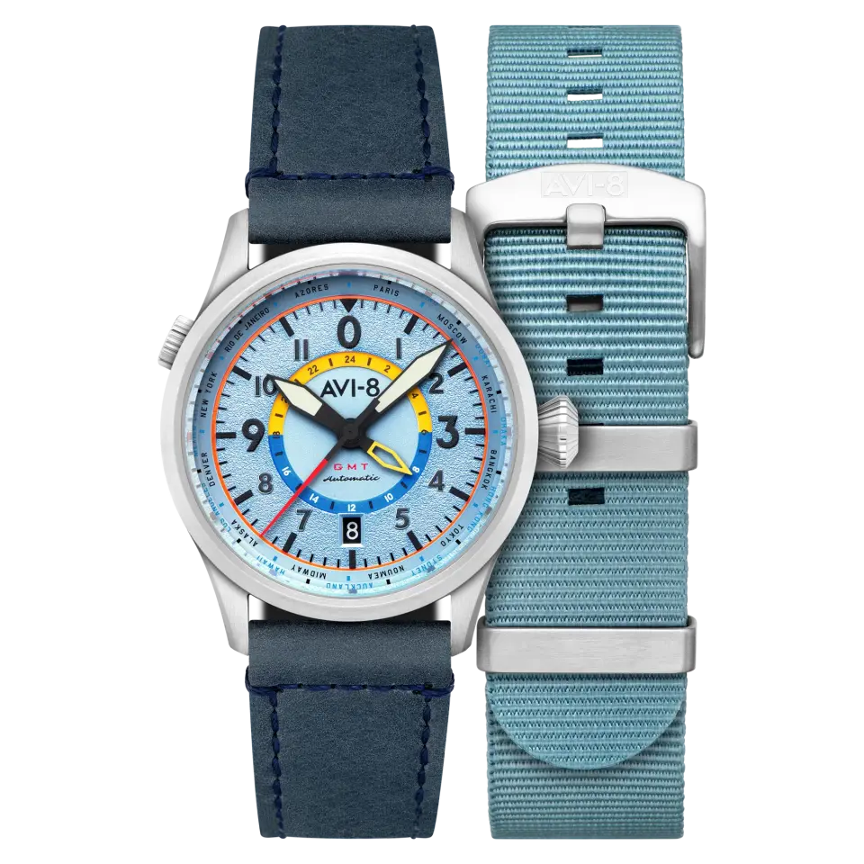 AVI-8 Flyboy Wingman Worldtimer GMT AV-4120-03 Otomatik Erkek Kol Saati