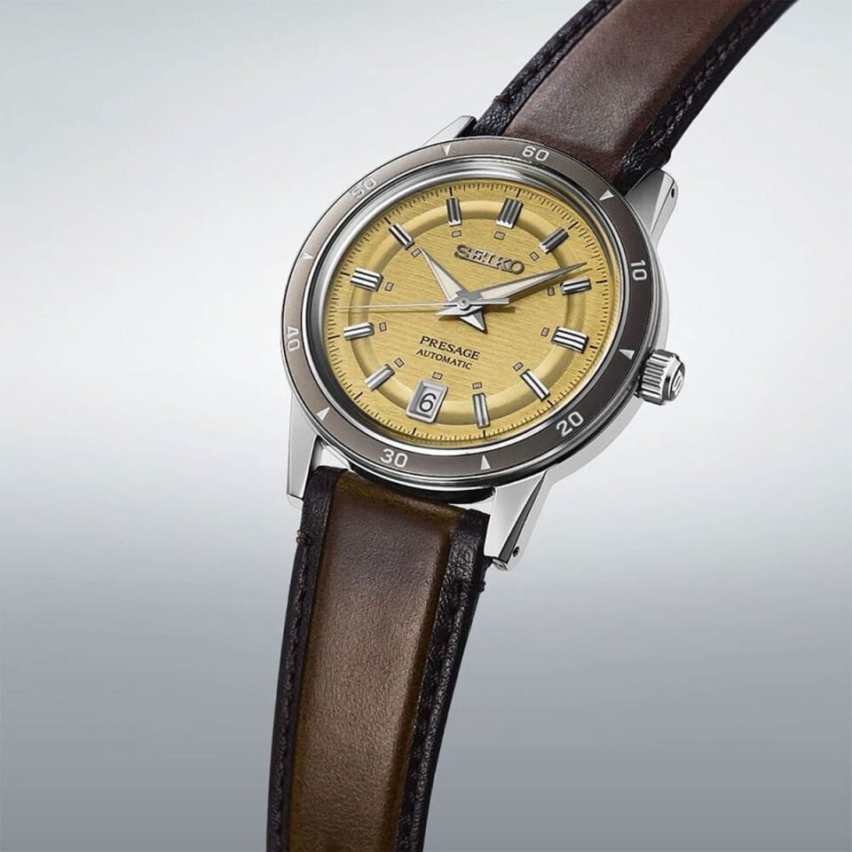 Seiko Presage Style60s Golden Yellow SRPL75J1 Erkek Kol Saati