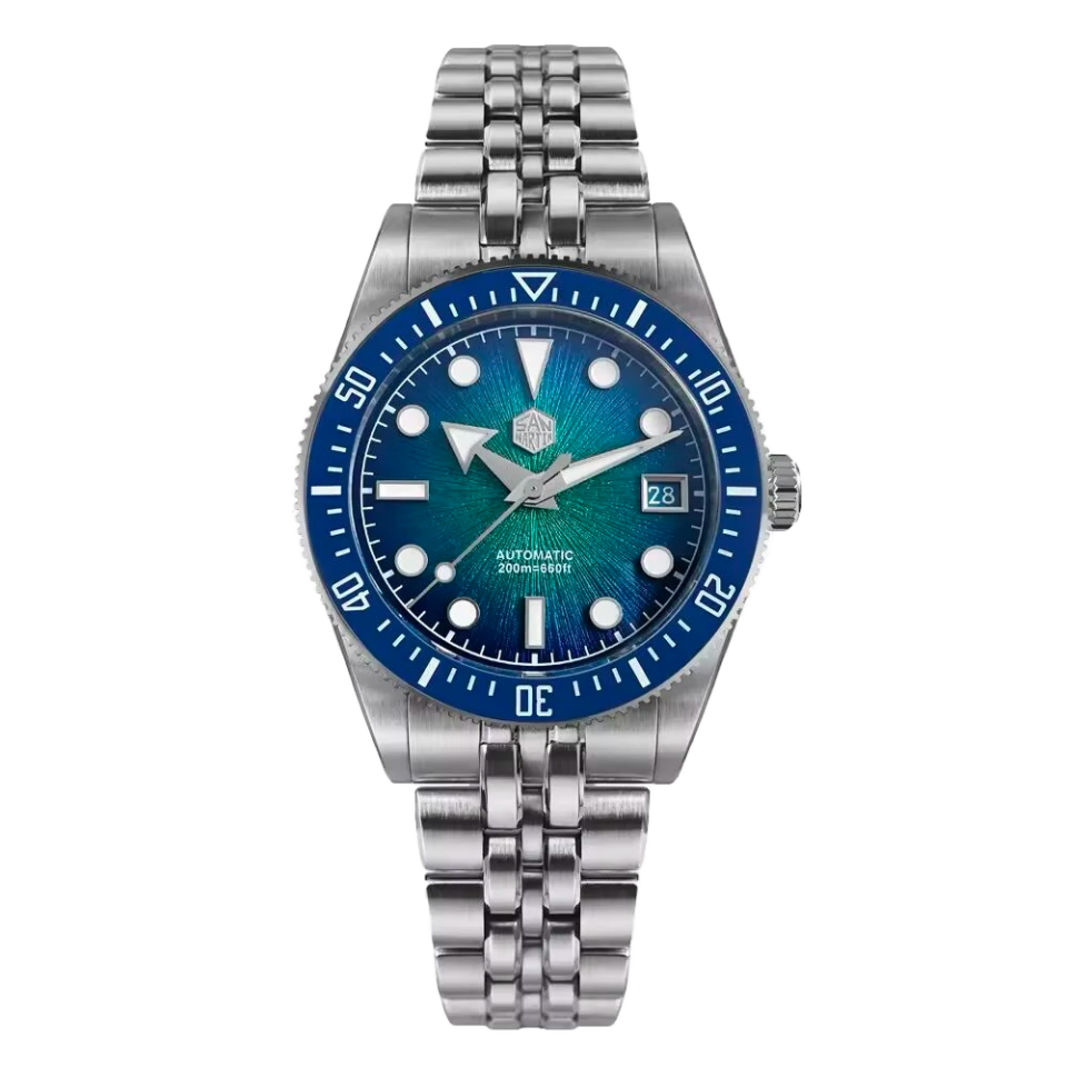 San Martin SN0148-GX Blue (Miyota 9015 Mekanizmalı) Otomatik Erkek Kol Saati