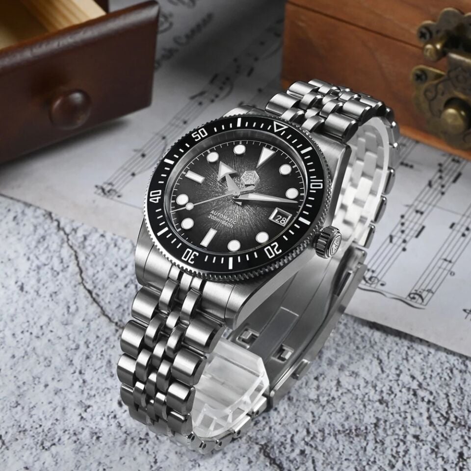 San Martin SN0148-G Gray (Miyota 9015 Mekanizmalı) Otomatik Erkek Kol Saati