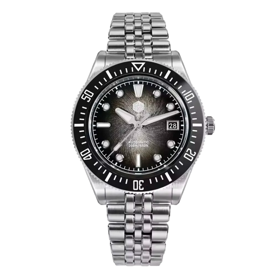 San Martin SN0148-G1/X1 Enemal Black Gray (Miyota 9015 Mekanizmalı) Otomatik Erkek Kol Saati