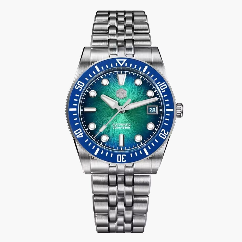 San Martin SN0148-G1/X1 Enemal Blue (Miyota 9015 Mekanizmalı) Otomatik Erkek Kol Saati