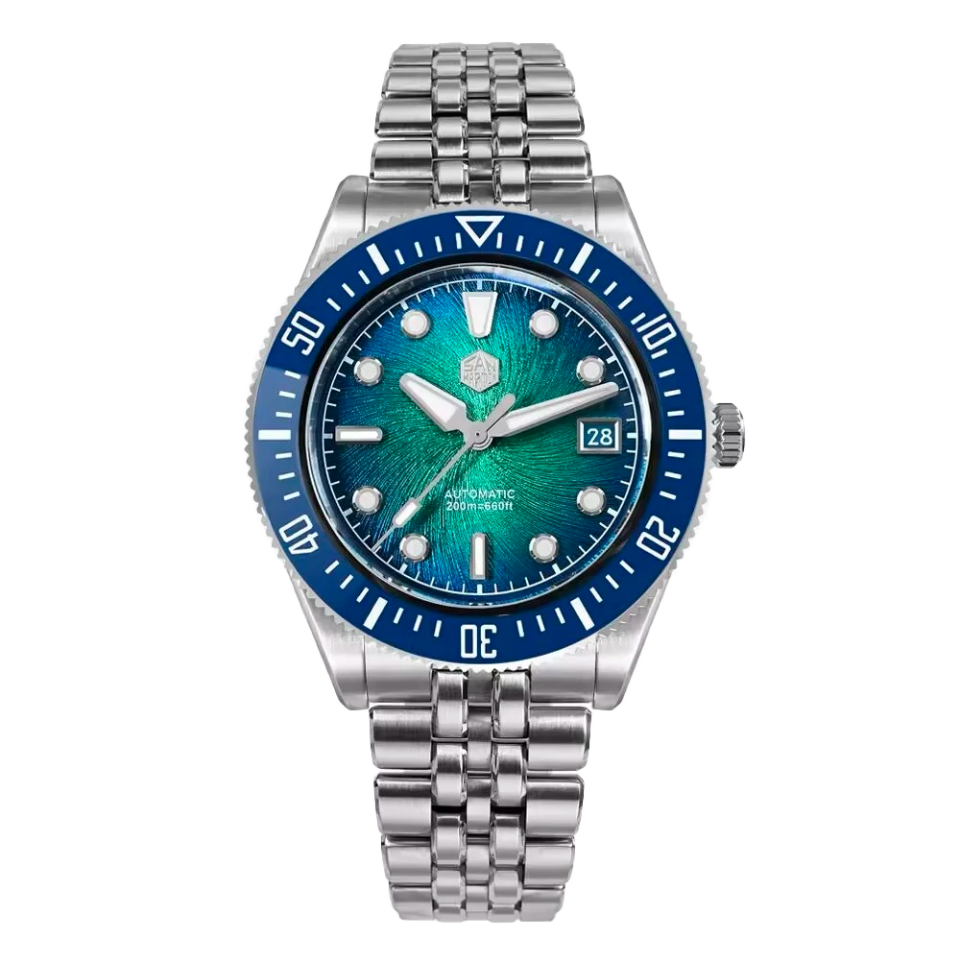 San Martin SN0148-G1/X1 Enemal Blue (Miyota 9015 Mekanizmalı) Otomatik Erkek Kol Saati