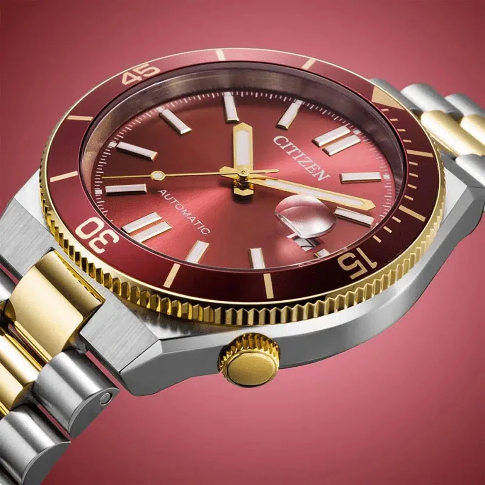 Citizen Tsuyosa Shore Coral Red NJ0234-58X Otomatik Erkek Kol Saati