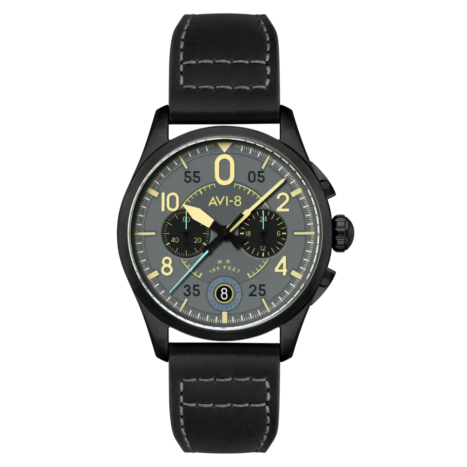 AVI-8 Spitfire AV-4089-08 Lock Chronograph Erkek Kol Saati
