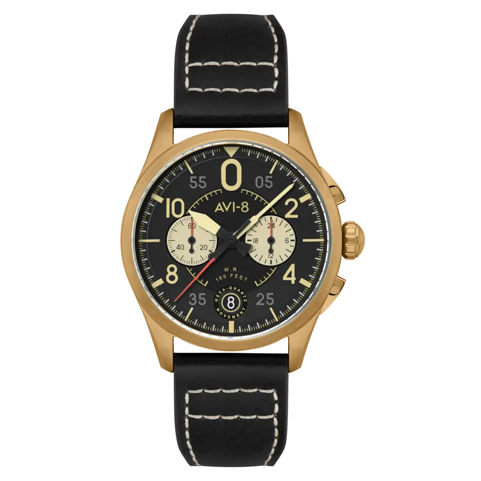 AVI-8 Spitfire AV-4089-07 Lock Chronograph Erkek Kol Saati