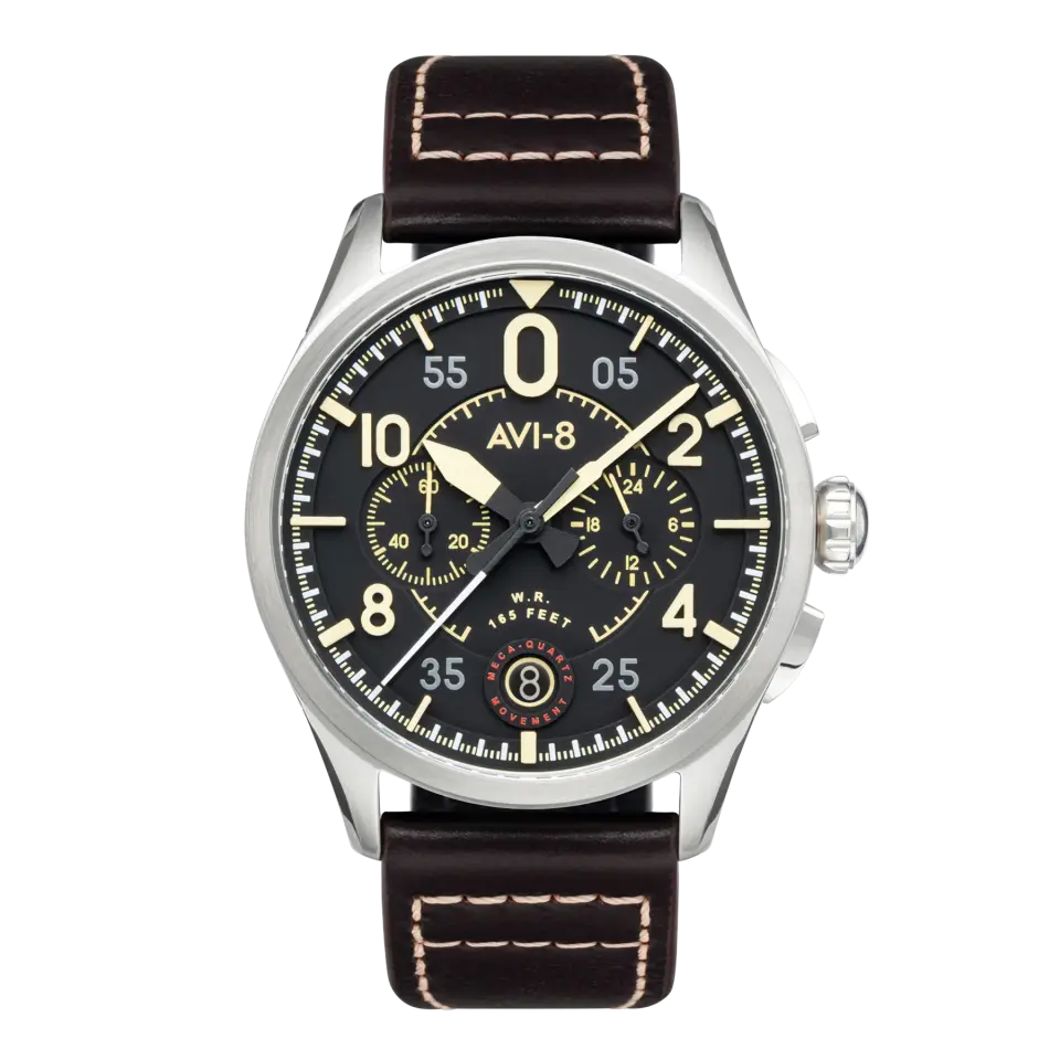 AVI-8 Spitfire AV-4089-01 Lock Chronograph Erkek Kol Saati
