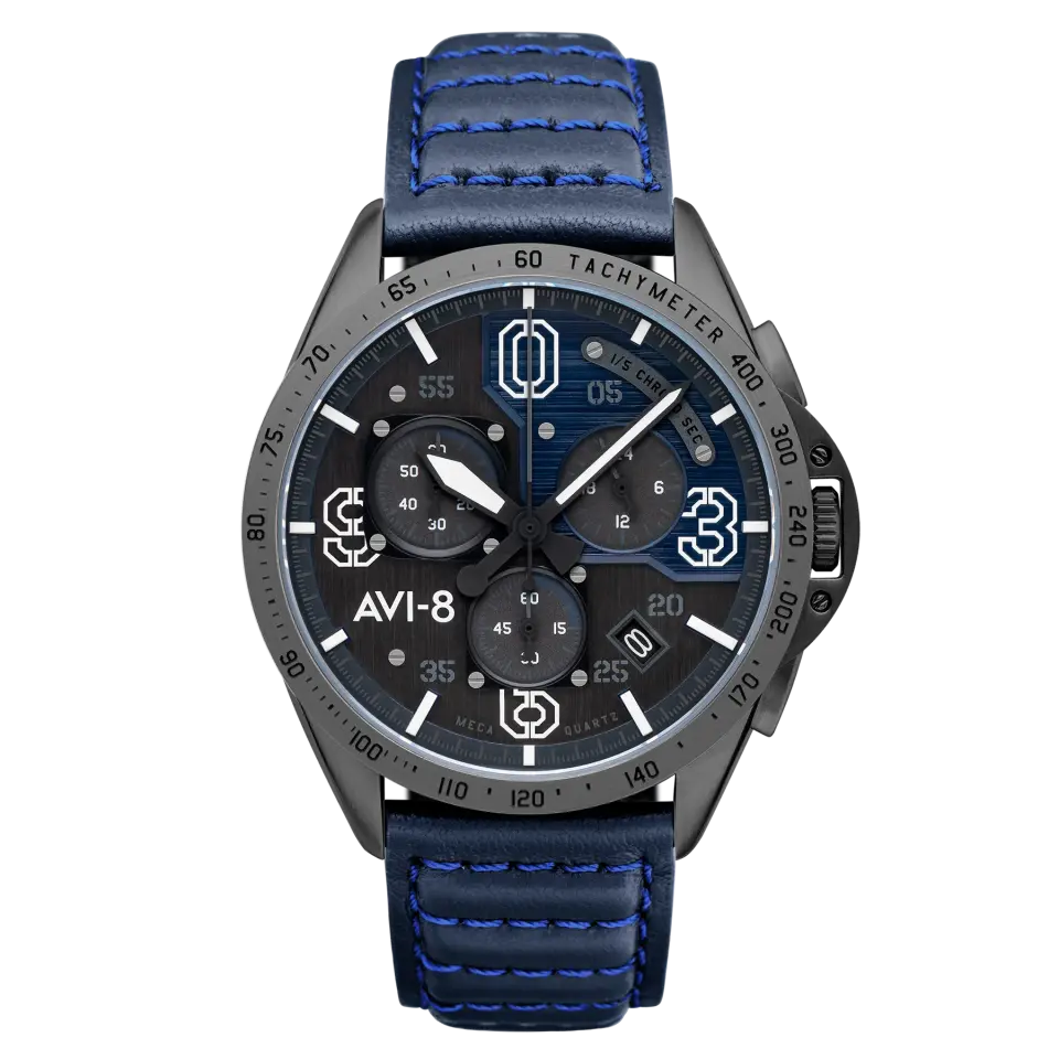 AVI-8 P-51 Mustang AV-4077-04 Blakeslee Chronograph Erkek Kol Saati