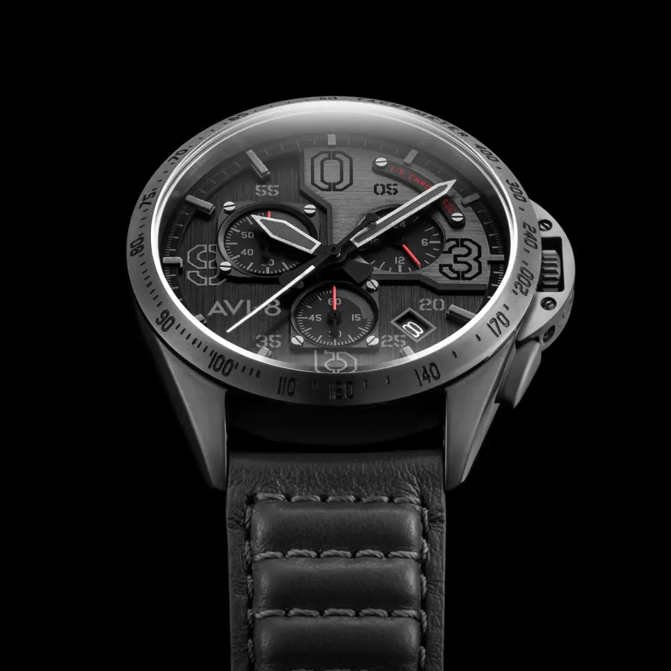 AVI-8 P-51 Mustang AV-4077-03 Blakeslee Chronograph Erkek Kol Saati