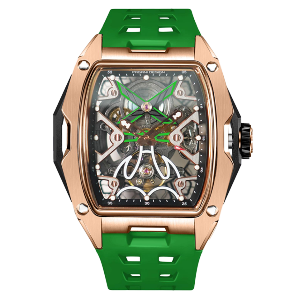 Pagani Design PD-3871 Green Rose Gold Otomatik Erkek Kol Saati