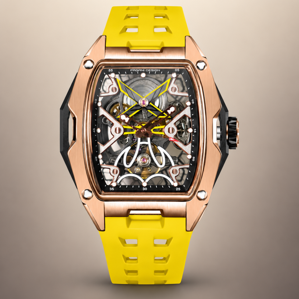 Pagani Design PD-3871 Yellow Rose Gold Otomatik Erkek Kol Saati