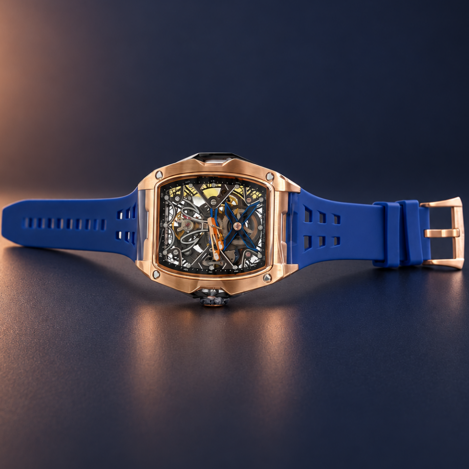 Pagani Design PD-3871 Blue Rose Gold Otomatik Erkek Kol Saati