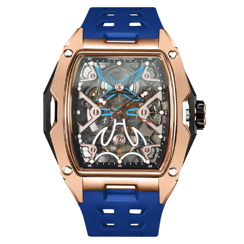Pagani Design PD-3871 Blue Rose Gold Otomatik Erkek Kol Saati