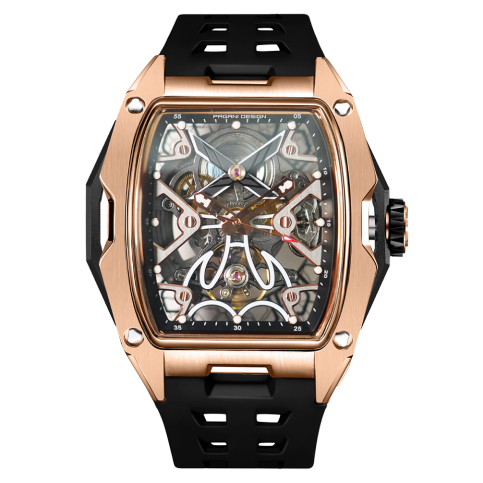 Pagani Design PD-3871 Black Rose Gold Otomatik Erkek Kol Saati