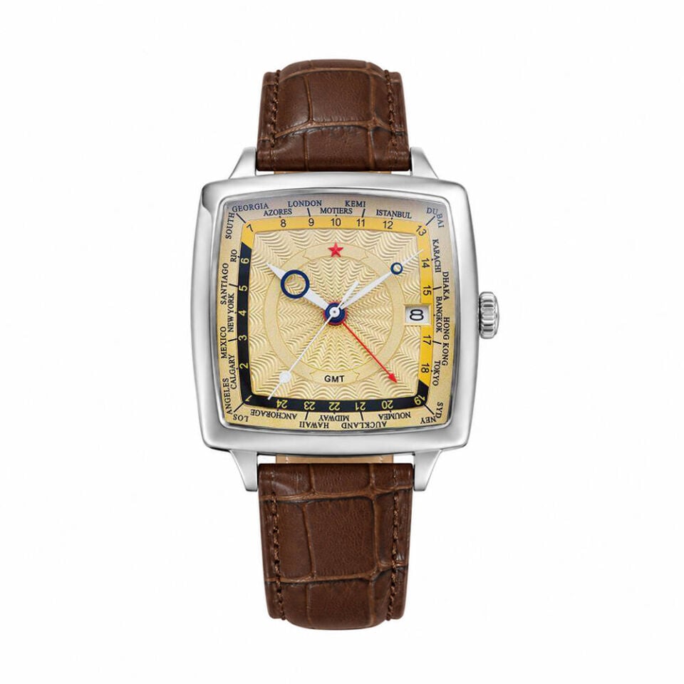 Red Star 7691G-B Otomatik (Seiko NH34 GMT Mekanizmalı) Erkek Kol Saati