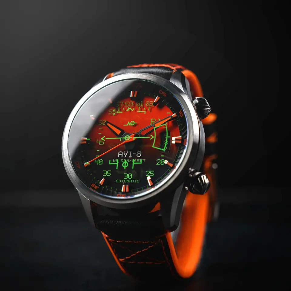 AVI-8 Hawker Harrier HUD AV-4117-03 Otomatik Erkek Kol Saati