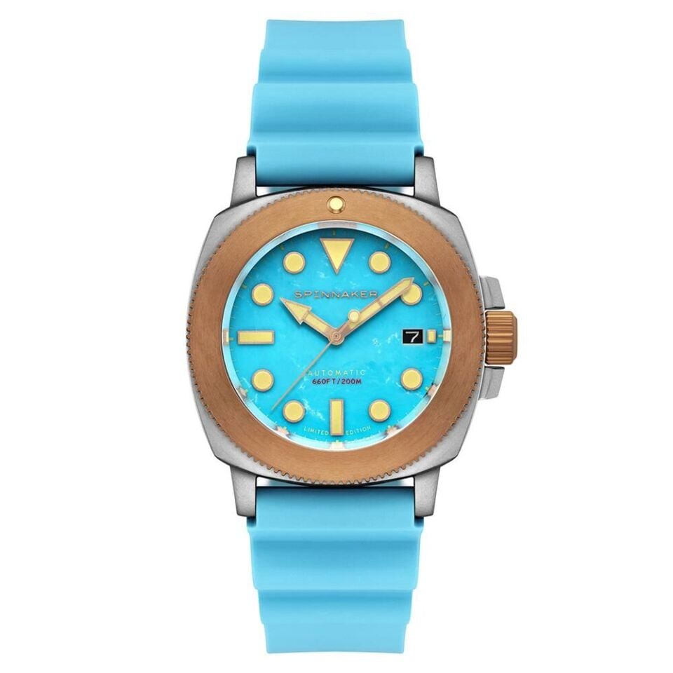 Spinnaker HULL TITANIUM BRONZE Otomatik Lapidary Limited Edition SP-5145-04 (Seiko NH35 Mekanizmalı) Erkek Kol Saati