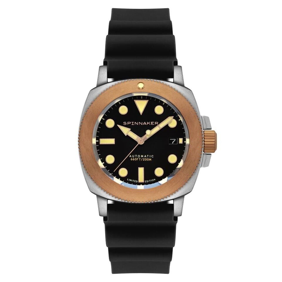Spinnaker HULL TITANIUM BRONZE Otomatik Lapidary Limited Edition SP-5145-03 (Seiko NH35 Mekanizmalı) Erkek Kol Saati