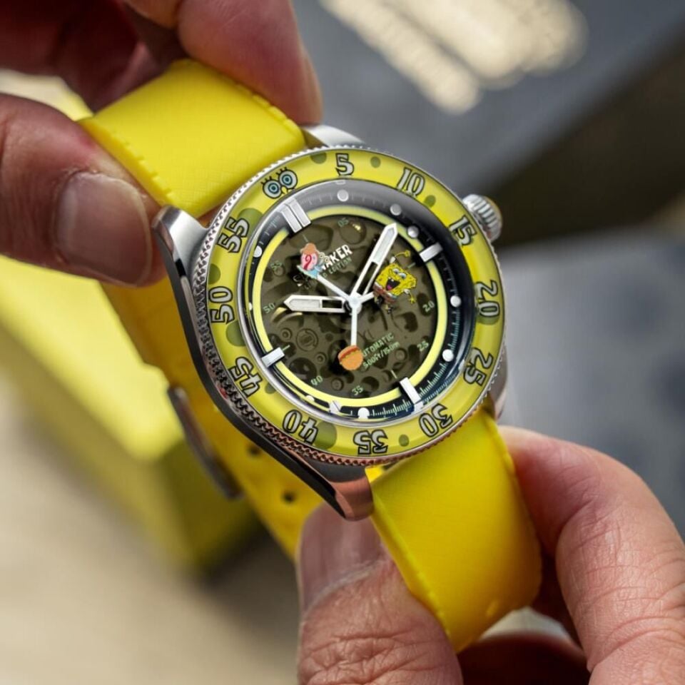 Spinnaker Croft Mid-Size Skeleton Otomatik SP-5152-02 Spongebob Squarepants Limited Edition Erkek Kol Saati